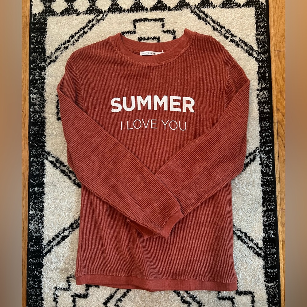 Ribbed Sweatshirt Boat House Apparel Size XS